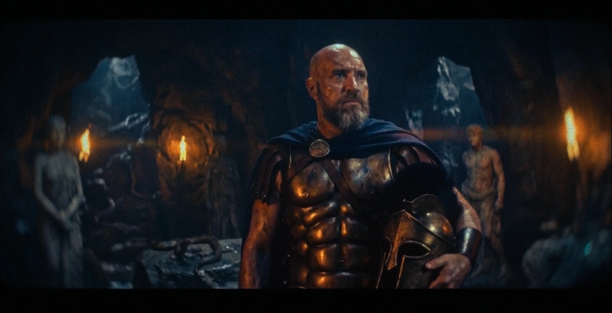 Adrian Honner as the lead warrior in The Serpent’s Snare